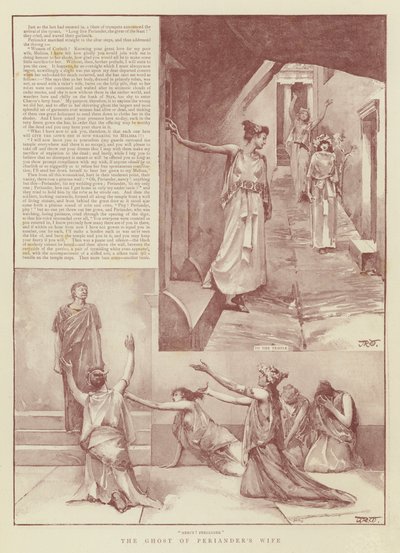 Il fantasma della moglie di Periandro da John Reinhard Weguelin